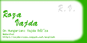roza vajda business card